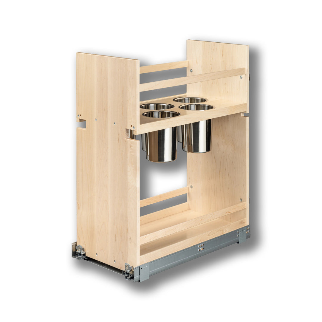 12" Signature Series Pull-Out Canister Organizer in maple