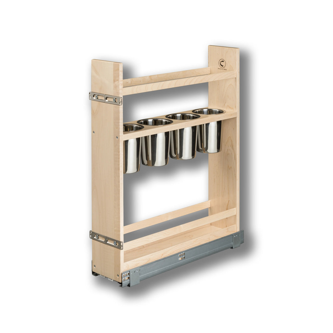 6" Signature Series Pull-Out Canister Organizer in maple