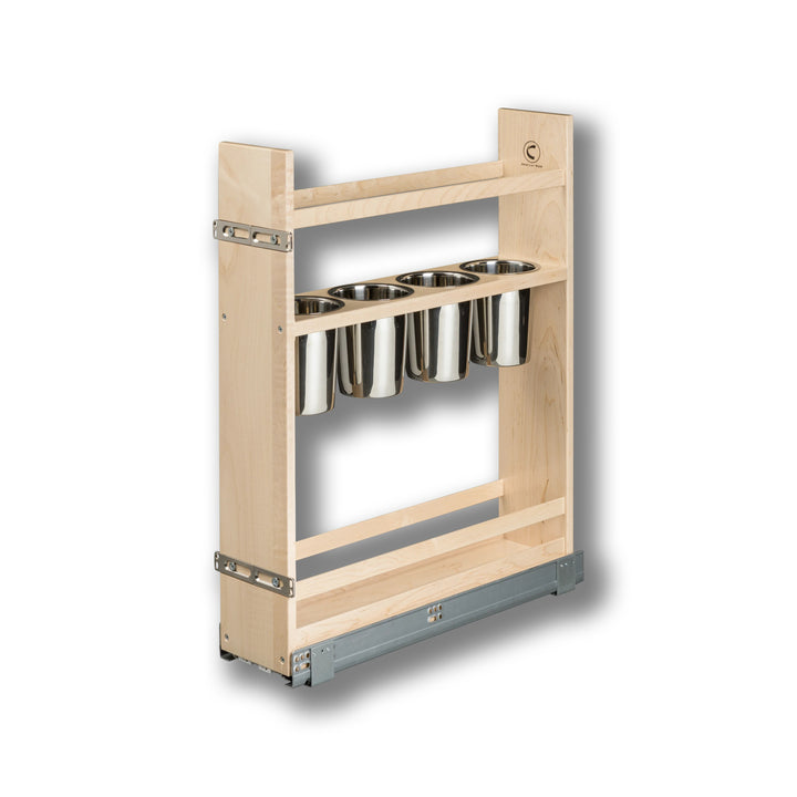 6" Signature Series Pull-Out Canister Organizer in maple