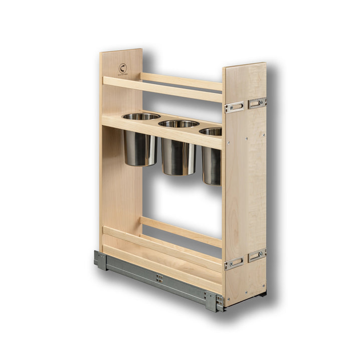 7 1/2" Signature Series Pull-Out Canister Organizer Frameless in maple