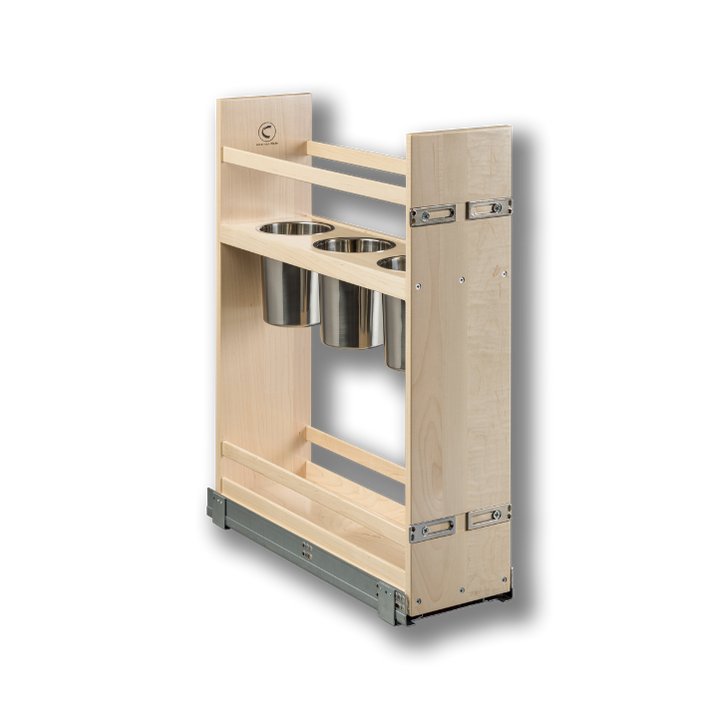 Century Components 7 1/2" Signature Series Pull-Out Canister Organizer Frameless For 7 1/2" Cabinet Opening (SIGCAN70PF)