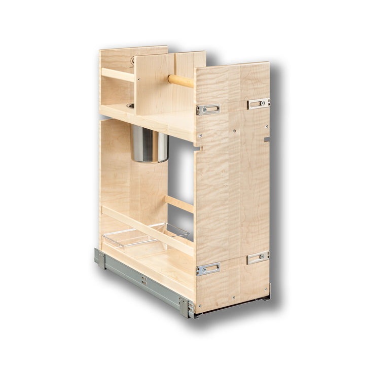 Signature Series 10 1/2" Cabinet Cleaning Organizer in maple, studio view 2