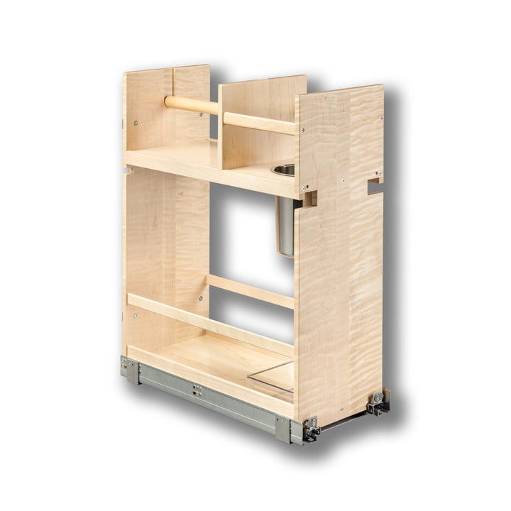 Signature Series 10 1/2" Cabinet Cleaning Organizer in maple, studio view 4