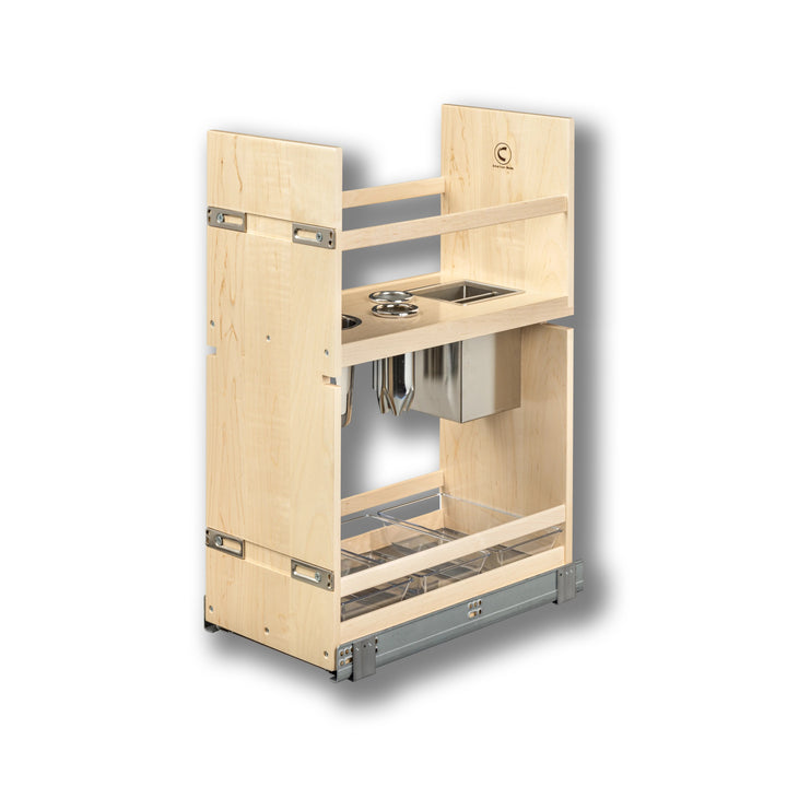 Vanity Grooming Organizer without Electric in maple