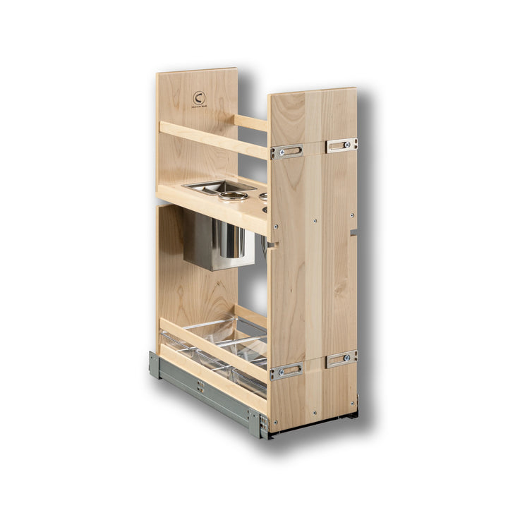 Vanity Grooming Organizer without Electric in maple