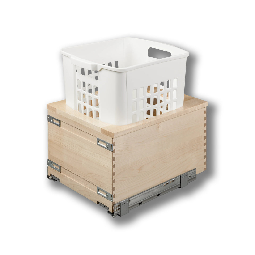 14 1/2" Signature Series 1.3 Bushel Undermount Hamper in maple