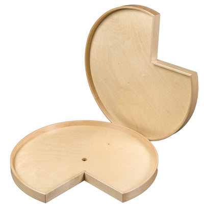 Century Components - Signature Series Lazy Susan - Two 28" Pie Cut Shelves With Hardware - SIGSHO28PCPF