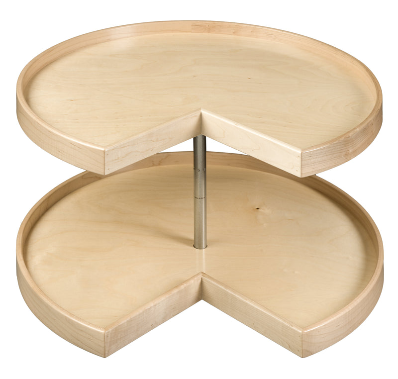 Century Components - Signature Series Lazy Susan - Two 28" Pie Cut Shelves With Hardware - SIGSHO28PCPF
