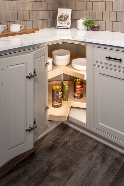 Century Components - Signature Series Lazy Susan - Two 32" Pie Cut Shelves With Hardware - SIGSHO32PCPF