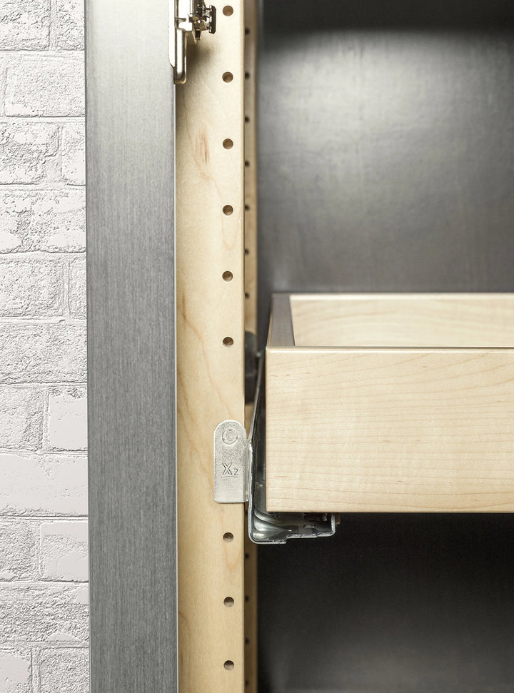 Century Components Signature Series X-Bracket Pantry Cabinet Kit - 1 1/4" W x 59" H (SIGXB550N)