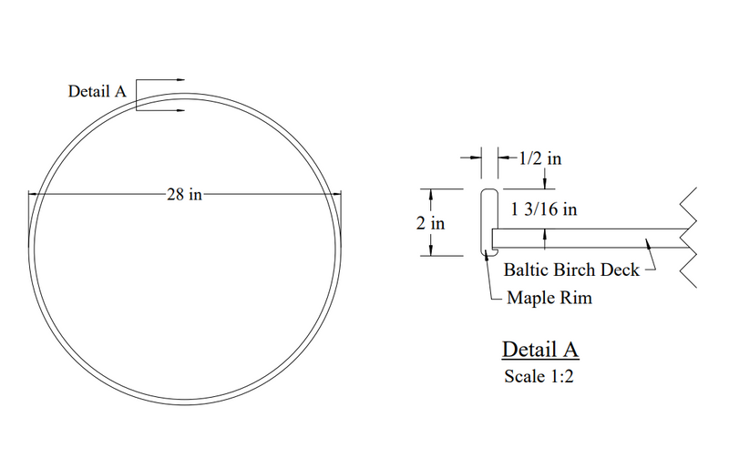 Century Components - Signature Series Lazy Susan - Two 28" Full Round Shelves With Hardware -SIGSHO28FRPF