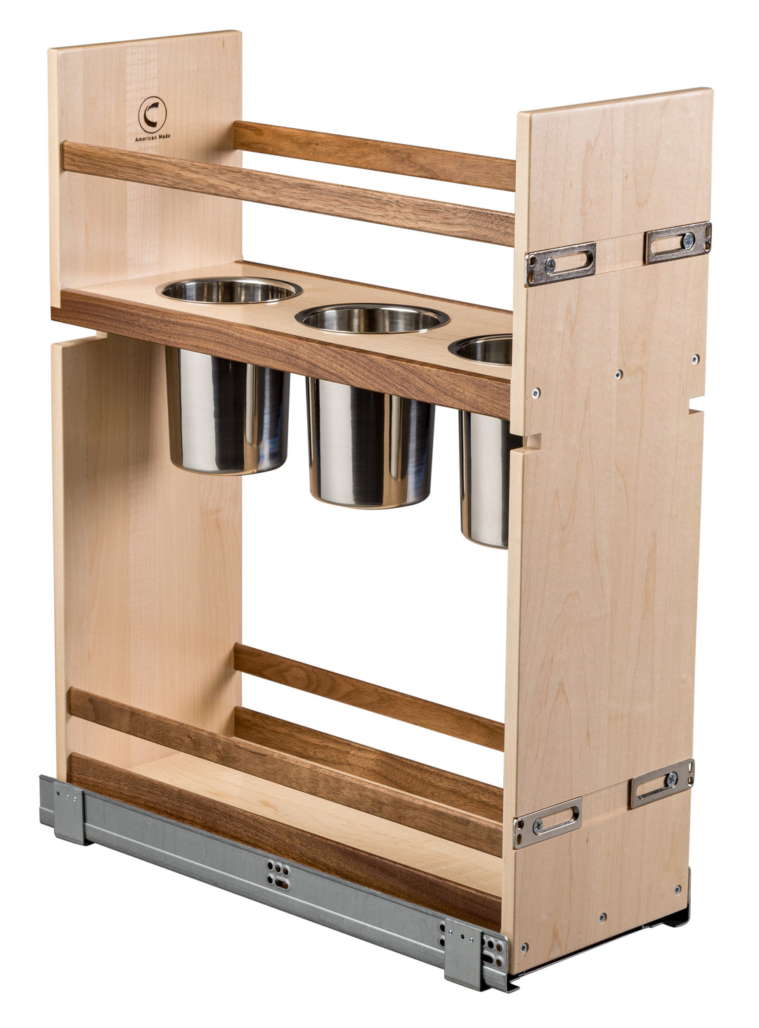 Century Components 9" Walnut Creek Series Pull-Out Canister Organizer For 9" Cabinet Opening (WCCCAN85PF)