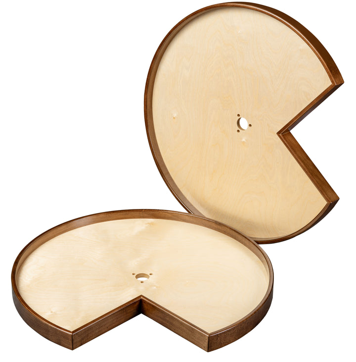 Century Components Walnut Creek Contender Series Lazy Susan - Two 28" Pie Cut Shelves - Hardware Included (WCCCON28PCPF)