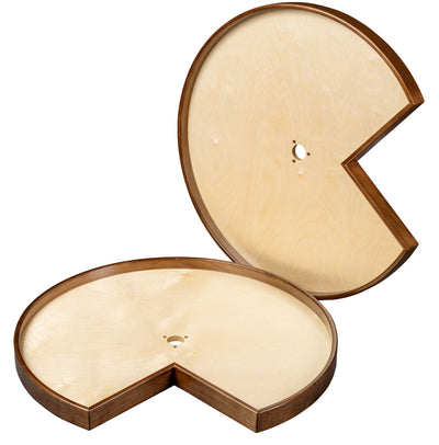 Century Components - Walnut Creek Contender Series Lazy Susan - Two 28" Pie Cut Shelves With Hardware - WCCCON28PCPF