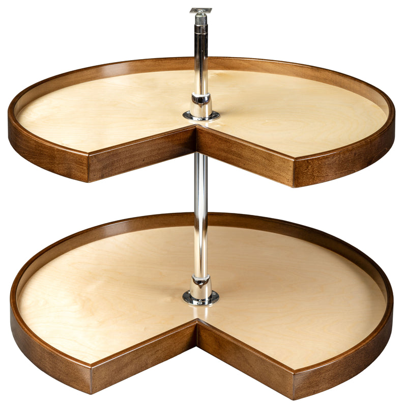 Century Components - Walnut Creek Contender Series Lazy Susan - Two 28" Pie Cut Shelves With Hardware - WCCCON28PCPF