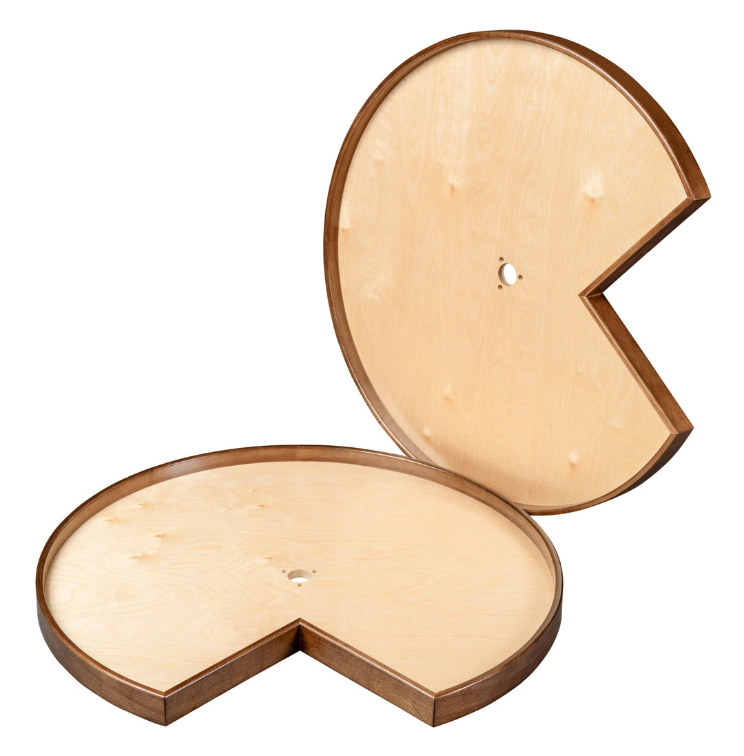 Century Components Walnut Creek Contender Series Lazy Susan - Two 32" Pie Cut Shelves - Hardware Included (WCCCON32PCPF)