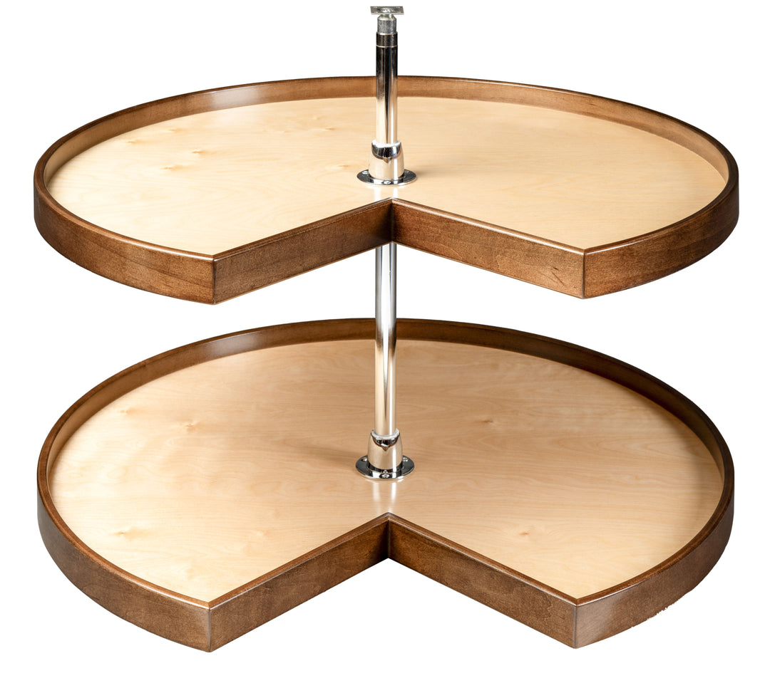 Century Components Walnut Creek Contender Series Lazy Susan - Two 32" Pie Cut Shelves - Hardware Included (WCCCON32PCPF)