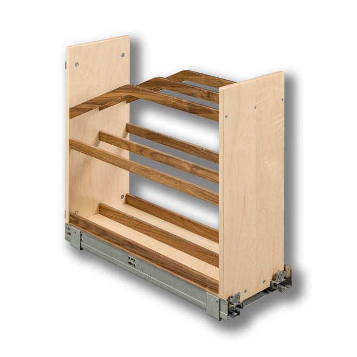 9" Walnut Creek Series Cookie Tray Pull-Out in maple and walnut, studio view 6