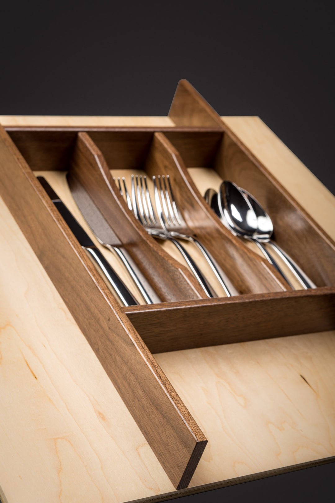 Century Components 20" Walnut Creek Series Silverware Tray Insert For 20 1/2" Cabinet Opening (WCCKF20PF)