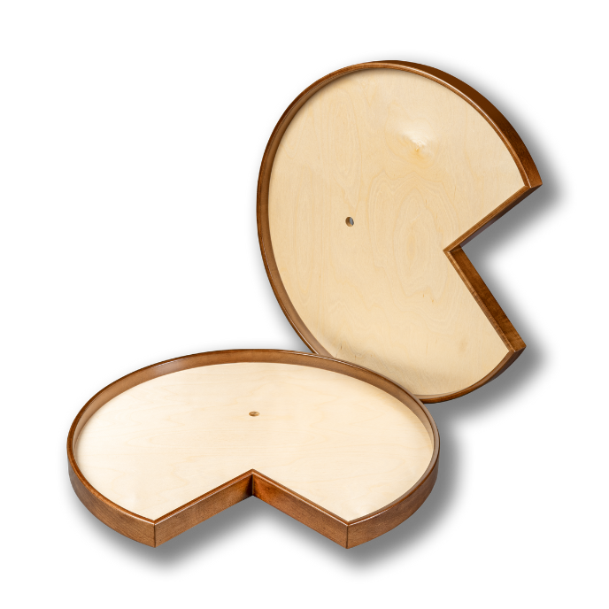 Century Components Walnut Creek Magnum Series Lazy Susan - Two 28" Pie Cut Shelves - Hardware Included (WCCMAG28PCPF)