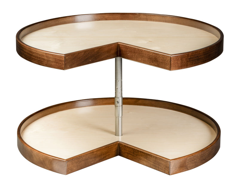 Century Components - Walnut Creek Signature Series Lazy Susan - Two 28" Pie Cut Shelves With Hardware - WCCSIGSHO28PCPF
