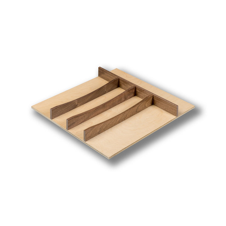 18" Walnut Creek Series Utensil Tray Insert in maple and walnut