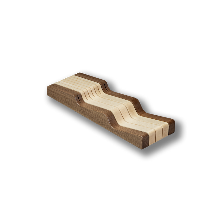 Century Components 5.5" Walnut Creek Wave Knife Block For 6" Cabinet Opening (WCCWKB55PF)