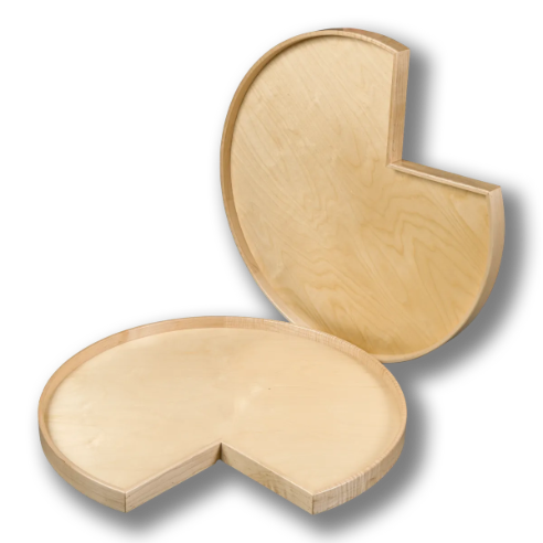 Century Components 32" Pie Cut Lazy Susan Trays Only - Hardware Sold Separately (SHO32PCPF)