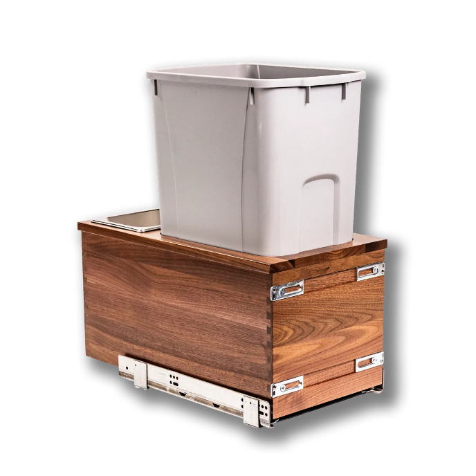 Century Components 12" Single 50-Quart Bottom Mount Waste Container (RIVBM115-50PF-GR)