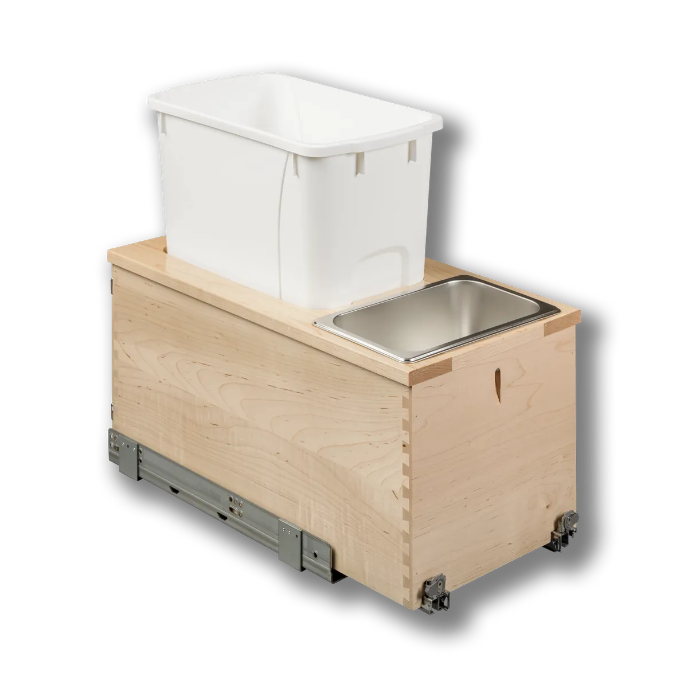 Century Components 12" Signature Series 34 Quart Bottom Mount Waste Container (SIGBM115-34PF)