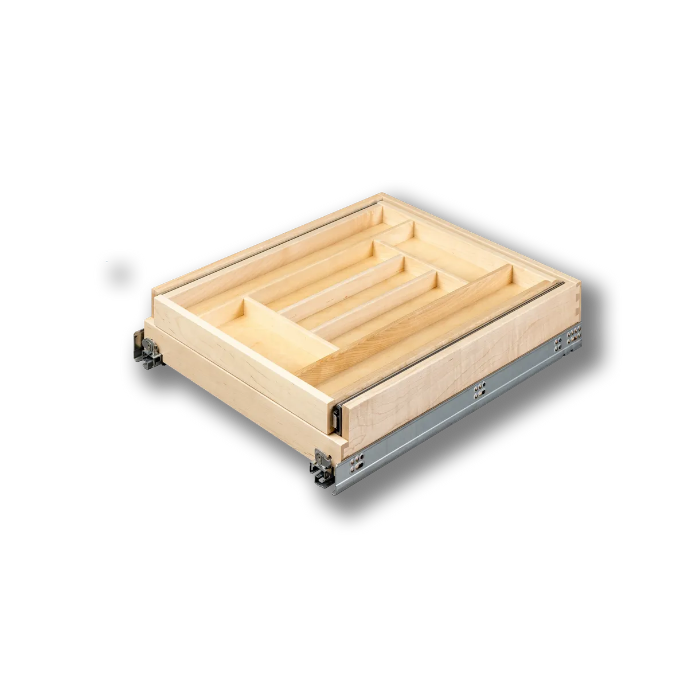 Century Components 18" Double Tier Silverware Drawer with Soft-Close Slides For 18" Cabinet Opening (DTIER175PF)