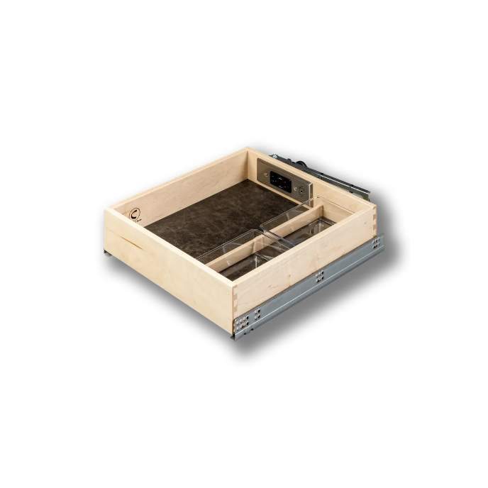 Century Components 16-1/2" Vanity Frameless Galaxy Charging Drawer AC/USB-A (GALMPCS160PF-18)