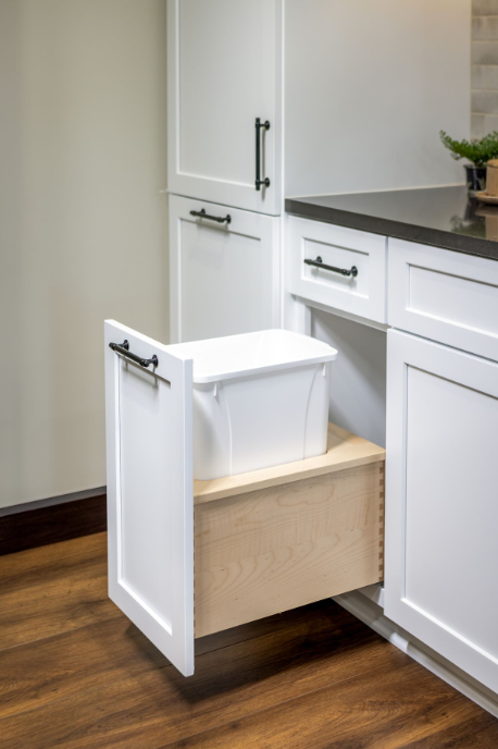 Century Components 12" Signature Series 34 Quart Single Bottom Mount Vanity Waste Container (SIGBM115-34PF-18)