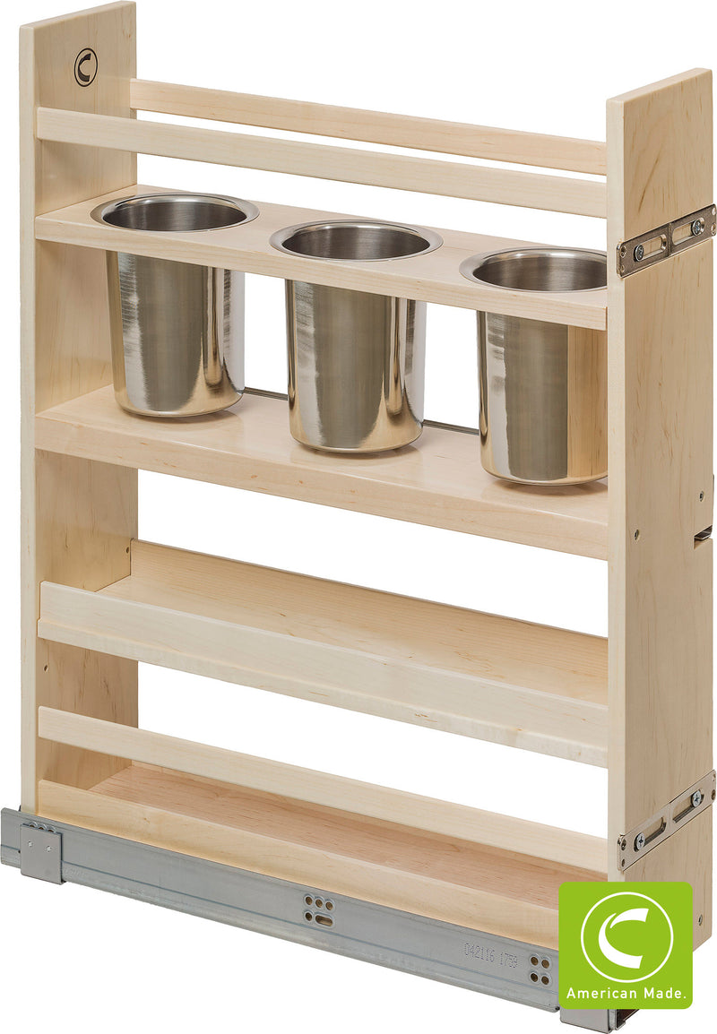 6" Cascade Series Pull-Out Canister Organizer - CASCAN55PF